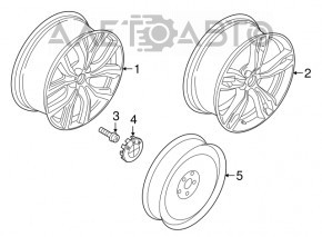 Комплект дисков R18 x 7,5J 4шт BMW X1 F48 16-20