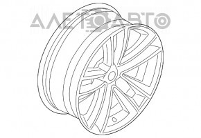 Диск колесный R19 8,5J ET:25 BMW 7 G11 G12 16-22 стиль 620, бордюрка