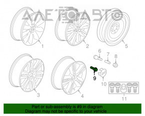 Болт колесный d17 M14x1.25 Mini Cooper Clubman R55 07-14 новый OEM оригинал