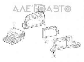 Asistența la menținerea benzii Radar Parbriz Camera Acura MDX 17-18 recondiționat