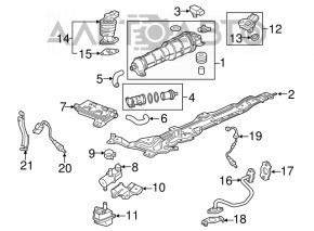 Ventil de purjare a vaporilor de combustibil Honda Insight 19-22