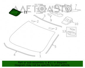 Husa oglinzii interioare pentru Honda Civic X FC 17-21 pentru camera, neagra