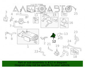 Solenoid vid de vidare Honda Accord 18-22 2.0T