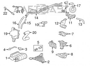 Лямбда-зонд второй Honda CRV 17-19 2.4