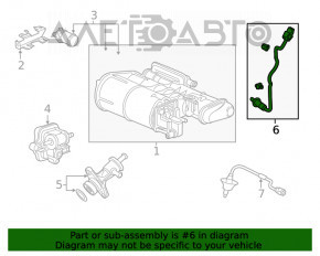 Лямбда-зонд второй Honda Accord 18-22 2.0T