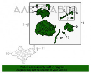 Invertorul Kia Niro 17-19 HEV pentru R18