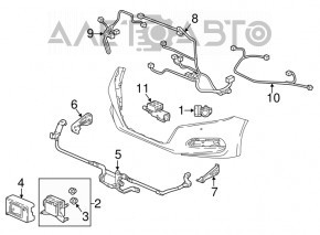 Кронштейн дистроника Honda Accord 18-22 hybrid, металл