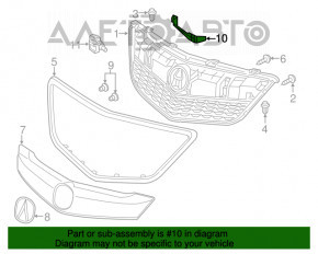 Кронштейн радар круиза Acura MDX 14-15