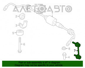 Bara de stabilizare spate dreapta pentru BMW 5 F10 11-16 cu reglare de rigiditate.