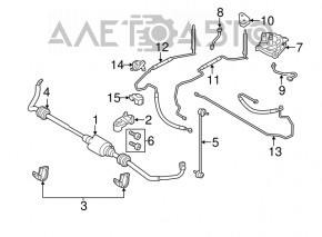 Stabilizatorul frontal pentru BMW 5 F10 11-16 cu reglare a rigidității