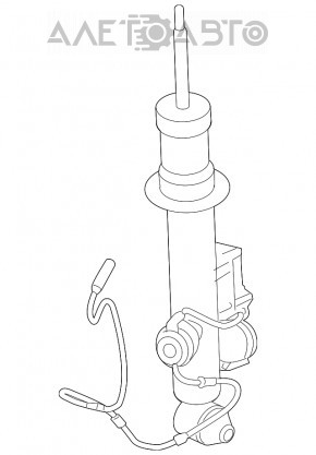 Amortizor spate dreapta BMW 5 F10 11-16 electric.