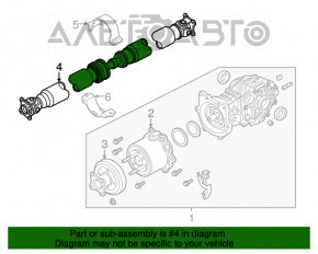 Карданный вал кардан Infiniti QX60 14-20 3.5, Hybrid