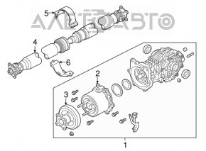 Карданный вал кардан Infiniti QX60 14-20 3.5, Hybrid