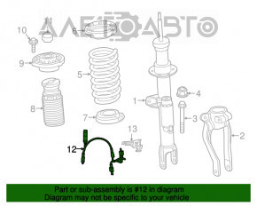 Cablaj amortizor de aer, fata stanga BMW 7 G11 G12 16-22