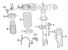 Cablaj amortizor de aer, fata stanga BMW 7 G11 G12 16-22