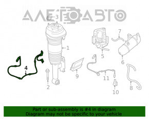 Cablaj amortizor de aer, spate dreapta BMW 7 G11 G12 16-22