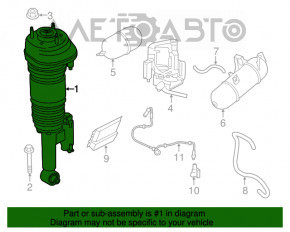 Пневмоамортизатор задний правый BMW 7 G11 G12 16-22 OEM