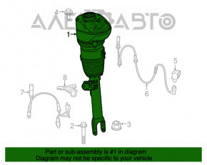 Amortizor pneumatic față stânga BMW 7 G11 G12 16-22 RWD