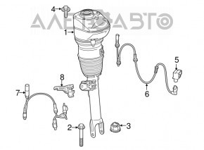 Amortizor pneumatic față stânga BMW 7 G11 G12 16-22 RWD