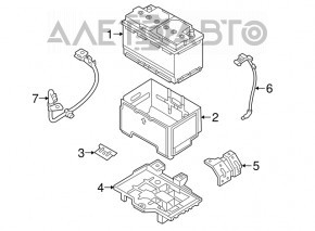 Capacul bateriei Kia Sorento 16-20