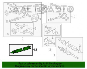 Карданный вал кардан передний Toyota Sequoia 08-16 AWD