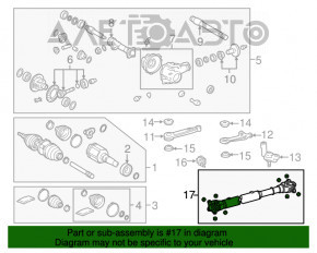 Arborele cardanic al cardanului din față pentru Lexus GX470 03-09.