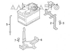 Suport baterie Kia Optima 11-15