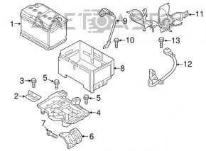 Palet pentru baterie Kia Optima 16-