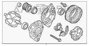 Generator Hyundai Veloster 12-15 nou OEM original