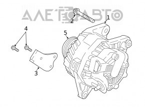 Generatorul Hyundai Elantra AD 17-20 2.0 scoate un sunet de rulment.