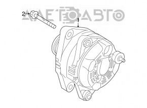 Generatorul Hyundai Sonata 15-19 2.4 are o fisură, șurubul este îndoit.