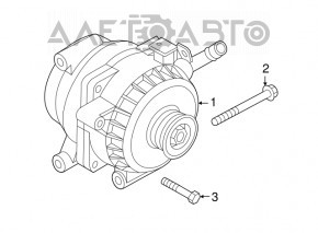 Generatorul Kia Optima 11-15 2.4 este blocat, pentru piese de schimb.