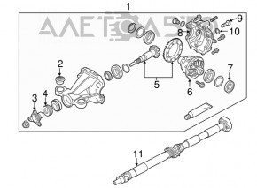 Карданный вал кардан Infiniti Q50 14-15 AWD 3.7