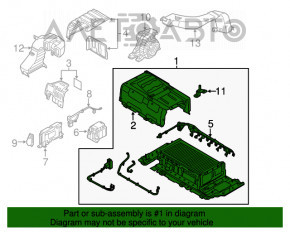 Baterie de acumulator asamblată VVB pentru Kia Optima 11-13 hibrid