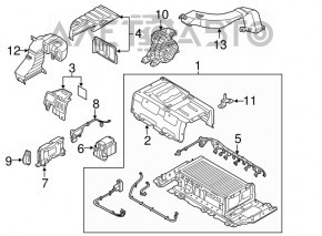 Baterie de acumulator asamblată VVB pentru Kia Optima 11-13 hibrid