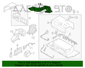 Conducta de aerisire a sistemului de răcire VVB pentru Kia Optima 11-13 hibrid