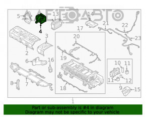 Ventilatorul de răcire a bateriei HV Kia Niro 17-19 HEV