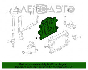 Modulul ECU al motorului Honda Civic X FC 18-21 1.5T