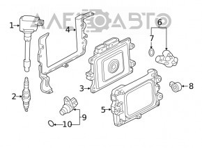 Modulul ECU al motorului Honda Civic X FC 18-21 1.5T