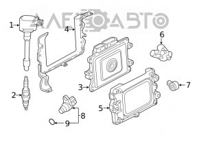 Блок ECU компьютер двигателя Honda Civic X FC 18 2.0