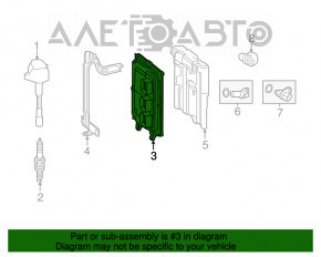 Блок ECU компьютер двигателя Honda Accord 13-17 hybrid