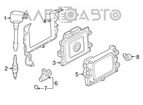 Modulul ECU al motorului Honda Accord 18-22 2.0T