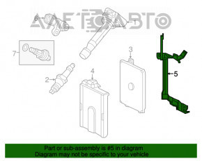 Кронштейн ECU компьютер двигателя Acura MDX 14-20