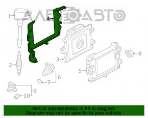 Suportul blocului ECU al calculatorului motorului Honda Insight 19-22