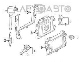 Suportul blocului ECU al calculatorului motorului Honda Accord 16-17 rest hybrid