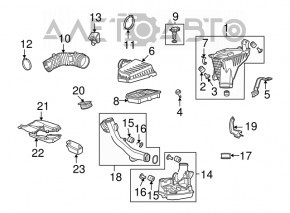 Contor de aer Honda Civic X FC 16-21 1.5T