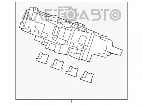 Blocul de siguranțe subtorpedou pentru Honda Civic X FC 16-21