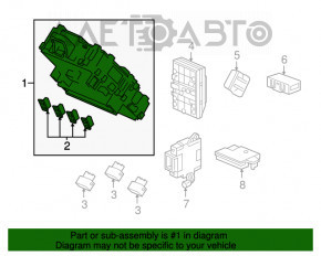 Блок предохранителей подторпедный Honda CRV 17-22 LX