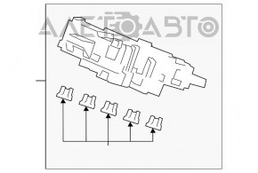 Blocul de siguranțe subtorpedă Honda Insight 19-22