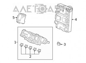 Blocul de siguranțe subtorpedă Honda Insight 19-22